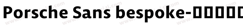 Porsche Sans bespoke字体转换